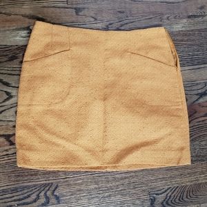 Fall mustard skirt!